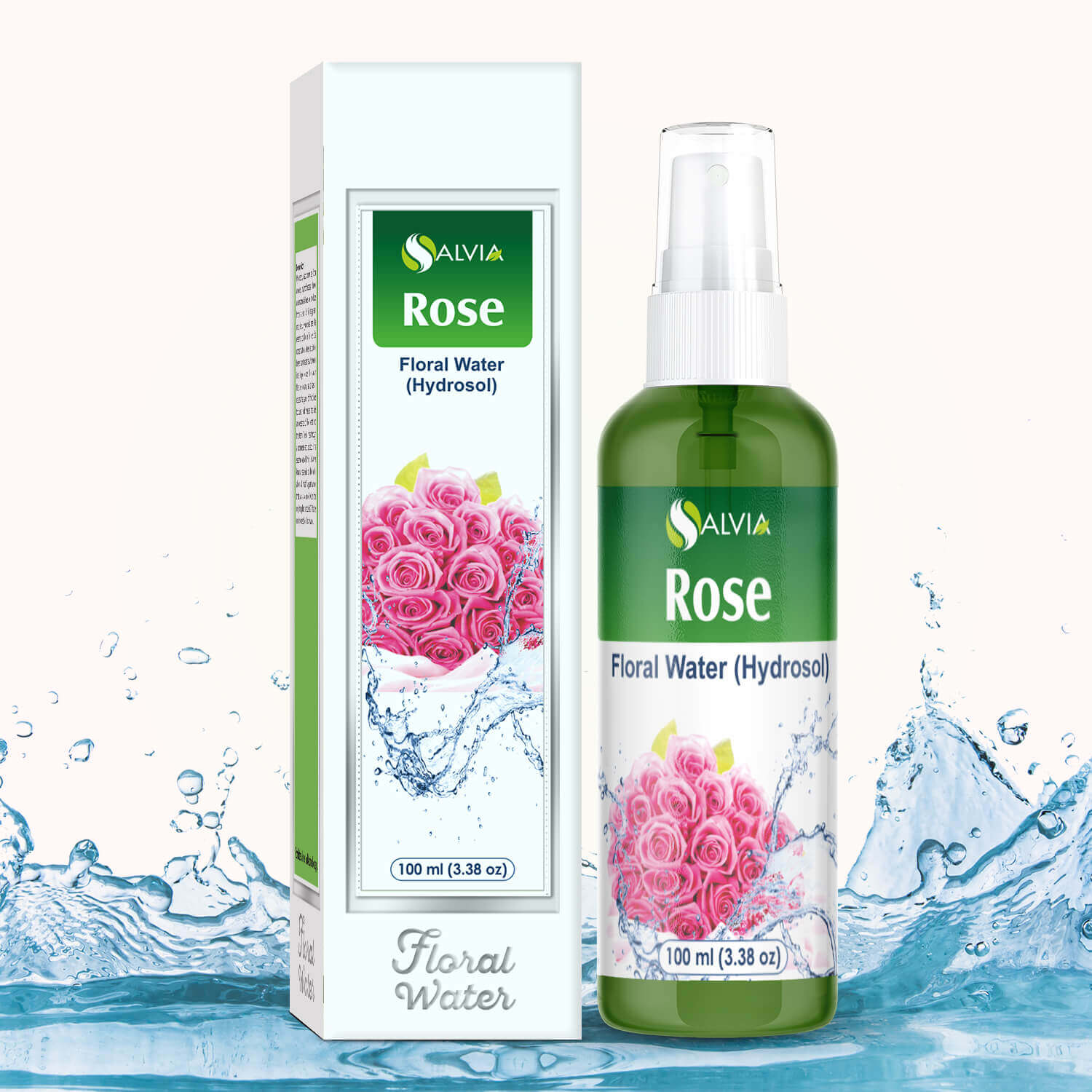 Salvia Floral Water 100 ml Rose Floral Water (Hydrosol) Pure And Natural